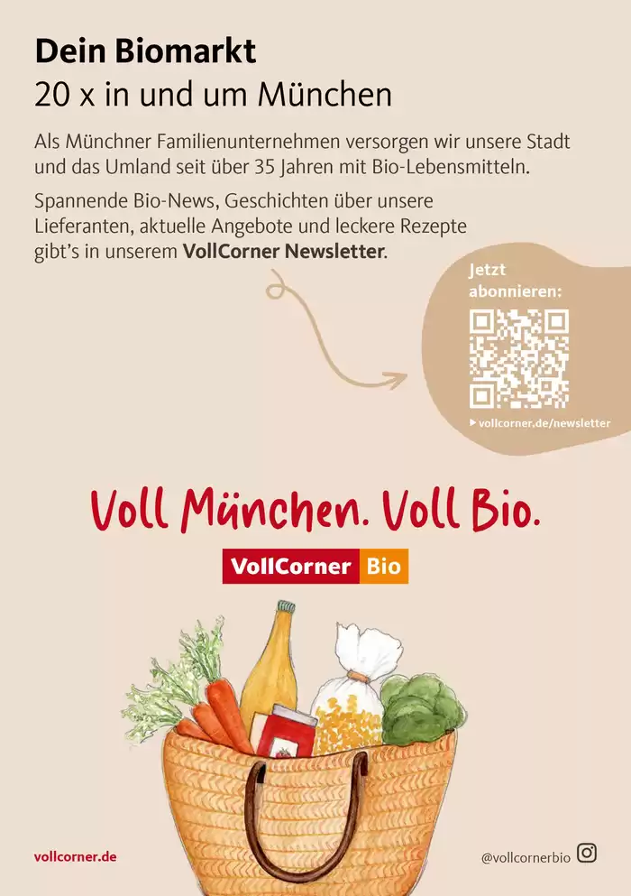 VollCorner Biomarkt Katalog in München | November Katalog | 29.10.2024 - 30.11.2024