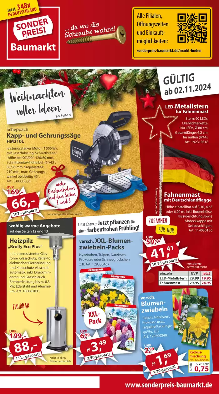 Sonderpreis Baumarkt Katalog in Willmering | Aktuelle woche Sonderpreis Baumarkt | 30.10.2024 - 13.11.2024