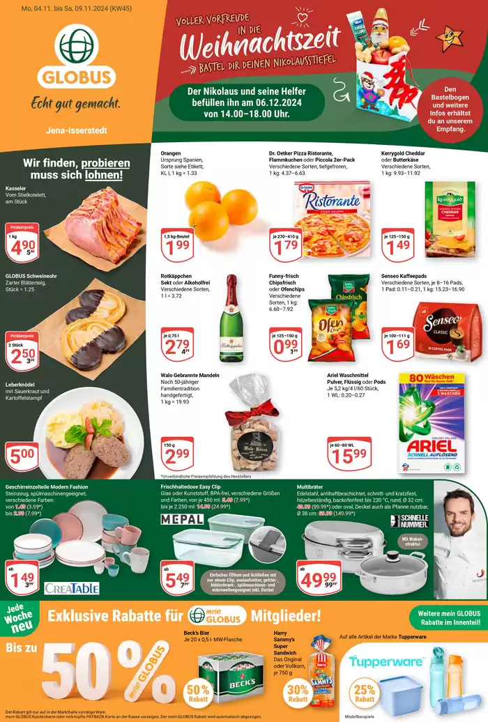 Globus Katalog in Jena | Tolles Angebot für alle Kunden | 31.10.2024 - 14.11.2024