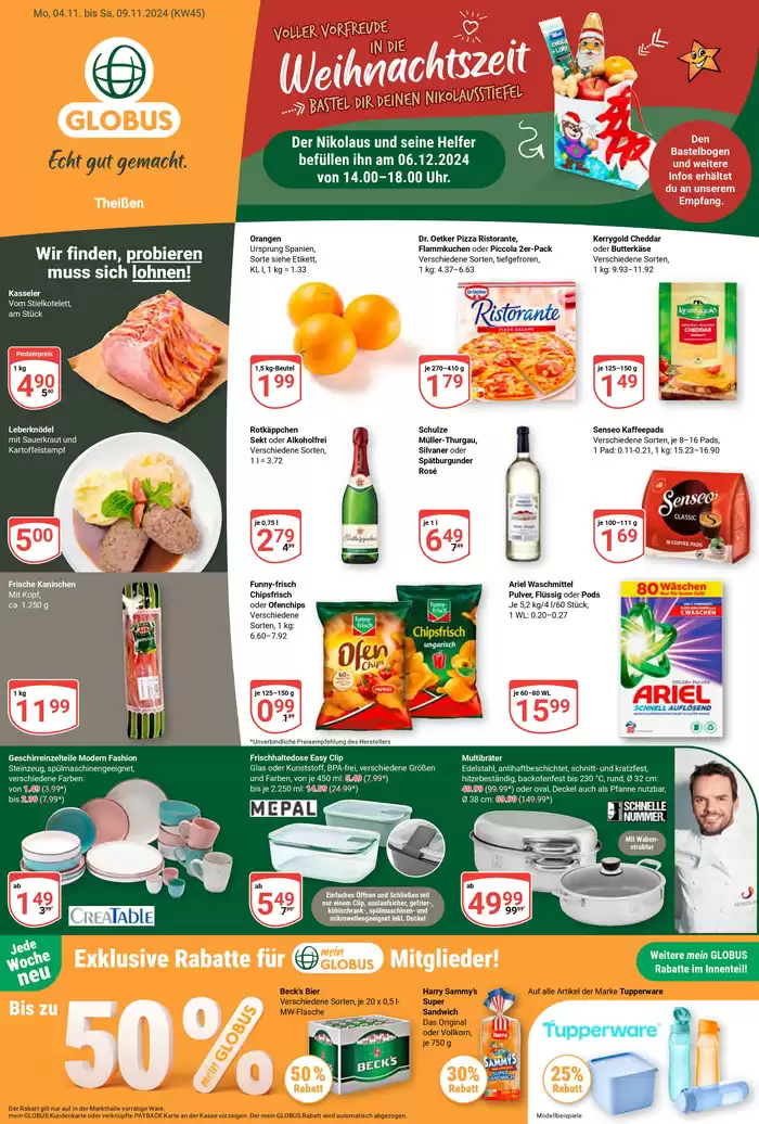 Globus Katalog in Zeitz | Exklusive Deals und Schnäppchen | 31.10.2024 - 14.11.2024