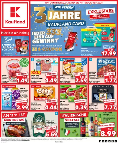 Kaufland Katalog in Bachhagel | Top-Deals und Rabatte | 31.10.2024 - 6.11.2024