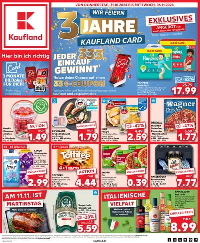 Angebote von Supermärkte in Egglham | Jetzt sparen mit unseren Deals in Kaufland | 31.10.2024 - 6.11.2024