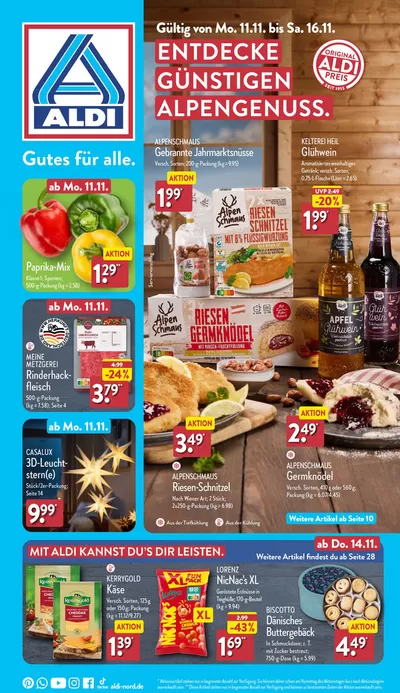 Aldi Nord Katalog in Schwaförden | Tolles Angebot für Schnäppchenjäger | 3.11.2024 - 17.11.2024