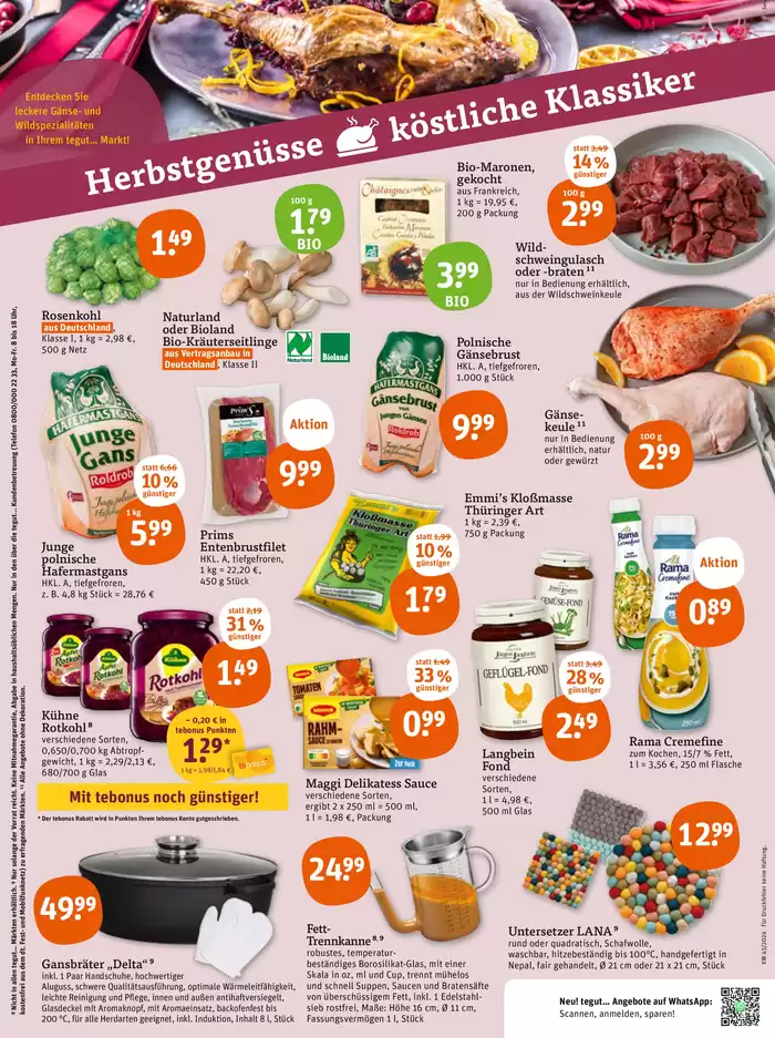 tegut Katalog in Böblingen | Tolle Rabatte auf ausgewählte Produkte | 4.11.2024 - 18.11.2024