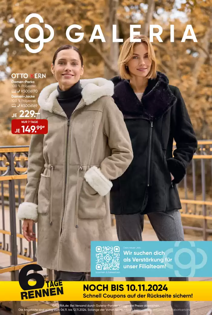 Galeria Karstadt Kaufhof Katalog in Leverkusen | Galeria Karstadt Kaufhof Angebote | 6.11.2024 - 20.11.2024