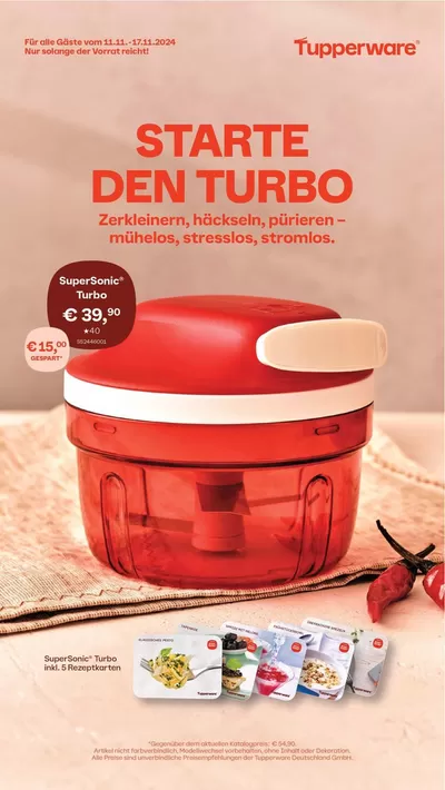 Tupperware Katalog in Tübingen | Angebote für Schnäppchenjäger | 11.11.2024 - 17.11.2024