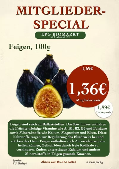 LPG Biomarkt Katalog in Berlin | Mitgliederspecial | 7.11.2024 - 21.11.2024