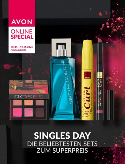 Angebote von Drogerien und Parfümerie in Oldenburg in Holstein | Brochure AVON Singles Day Angebote in AVON | 9.11.2024 - 23.11.2024