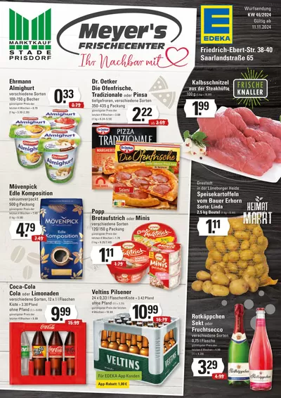 Meyer's Frischemarkt Katalog in Prisdorf | Marktkauf Stade & Prisdorf | 10.11.2024 - 24.11.2024