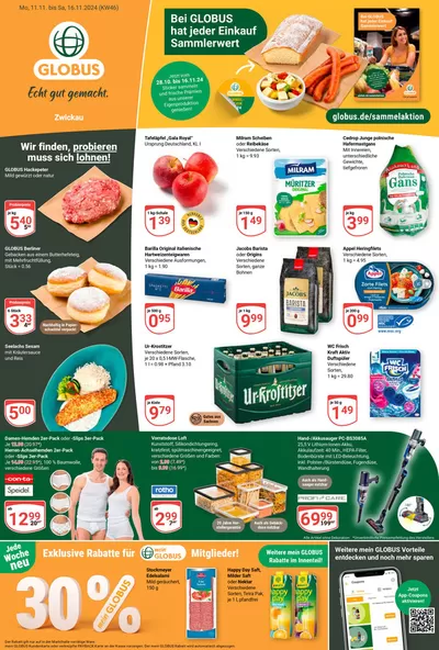 Globus Katalog in Zwickau | Exklusive Deals und Schnäppchen | 10.11.2024 - 24.11.2024