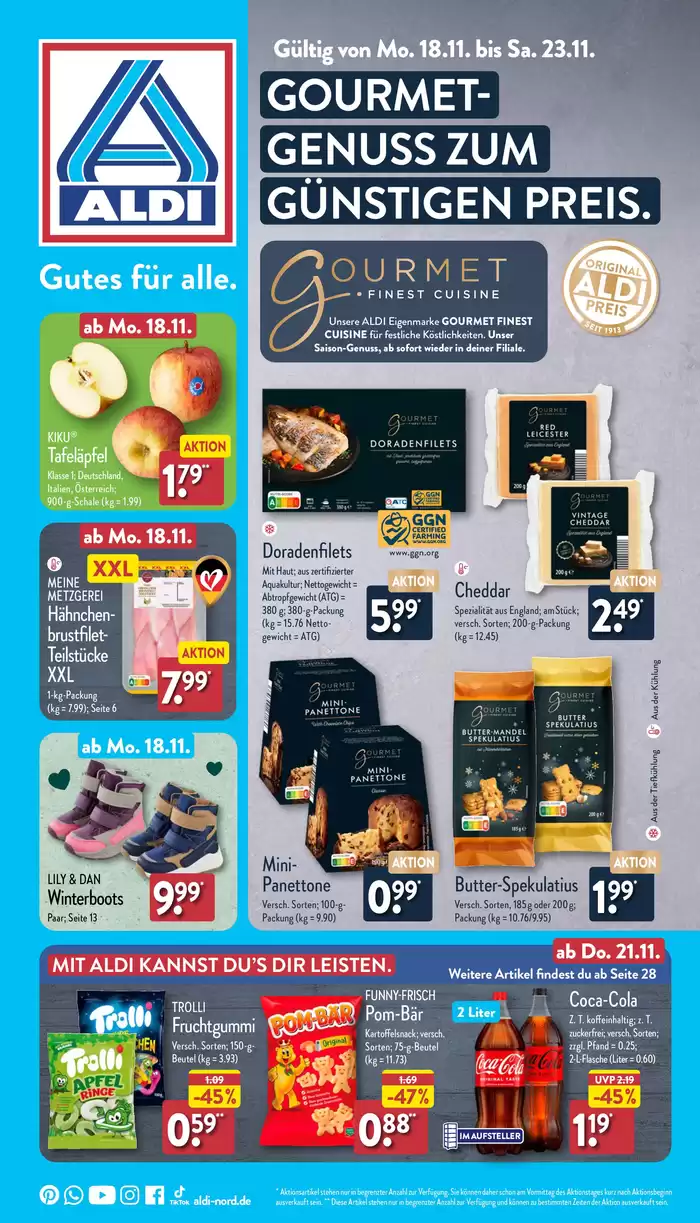 Aldi Nord Katalog in Hattingen | Rabatte und Aktionen | 10.11.2024 - 24.11.2024