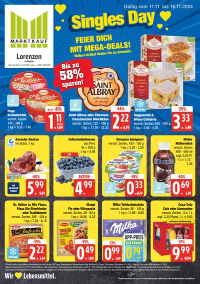 Angebote von Supermärkte in Heide | Unsere besten Deals für Sie in Marktkauf | 10.11.2024 - 24.11.2024