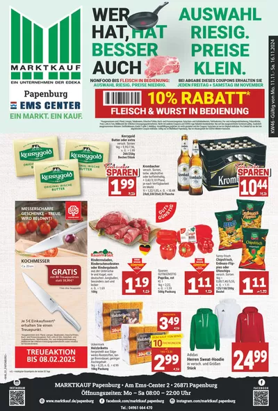 Marktkauf Katalog in Papenburg | Top-Angebote für Sparfüchse | 10.11.2024 - 24.11.2024