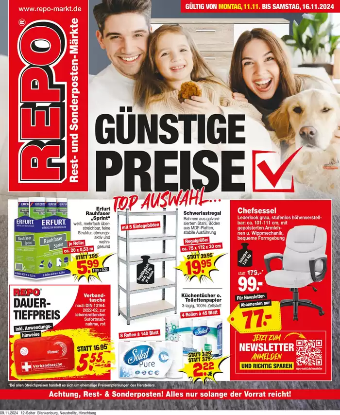 Repo Markt Katalog in Altenburg | Top-Deals und Rabatte | 10.11.2024 - 24.11.2024