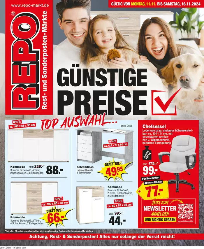 Repo Markt Katalog in Bad Frankenhausen-Kyffhäuser | Tolle Rabatte auf ausgewählte Produkte | 10.11.2024 - 24.11.2024