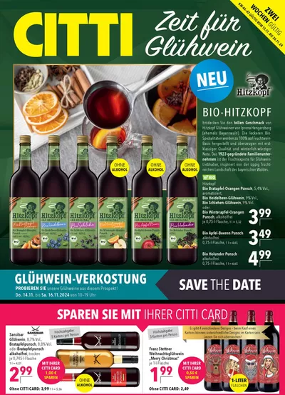 CITTI Markt Katalog in Lübeck | Glühwein | 13.11.2024 - 26.11.2024