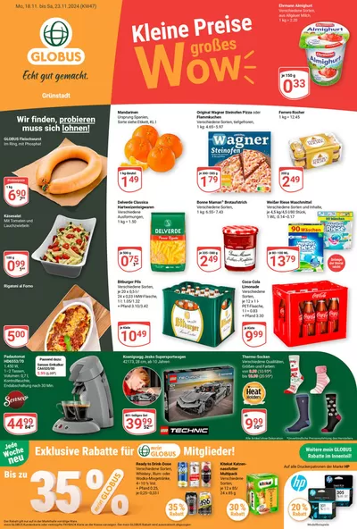 Globus Katalog in Grünstadt | Tolles Angebot für alle Kunden | 14.11.2024 - 28.11.2024