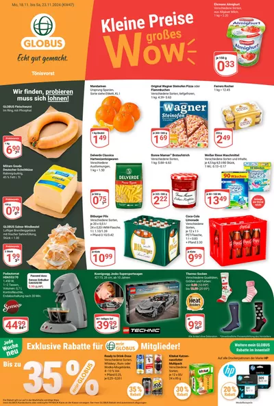 Globus Katalog in Krefeld | Jetzt sparen mit unseren Deals | 14.11.2024 - 28.11.2024