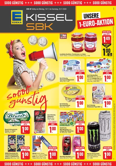 Angebote von Supermärkte in Landau in der Pfalz | Edeka Kissel SBK flugblatt in Edeka Kissel SBK | 14.11.2024 - 28.11.2024