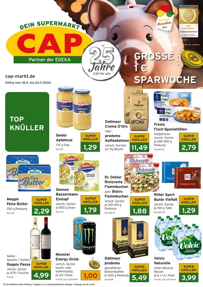 CAP Markt Katalog in Bergisch Gladbach | Sonderangebote für Sie | 18.11.2024 - 23.11.2024