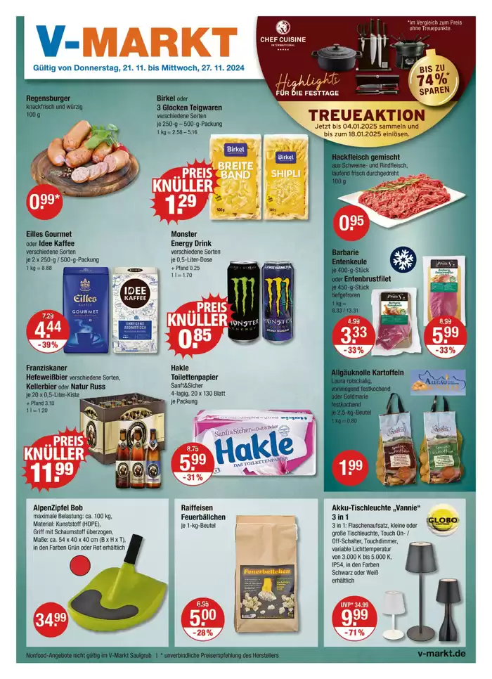 V Markt Katalog | V-Markt Angebote 21/11 | 21.11.2024 - 27.11.2024