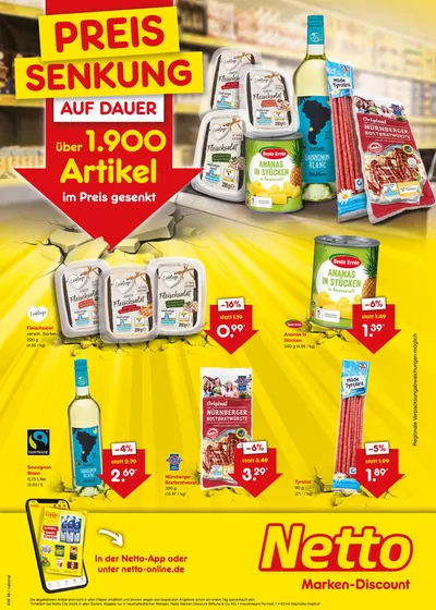 Angebote von Kaufhäuser | Preissenkung in Netto | 14.11.2024 - 30.11.2024