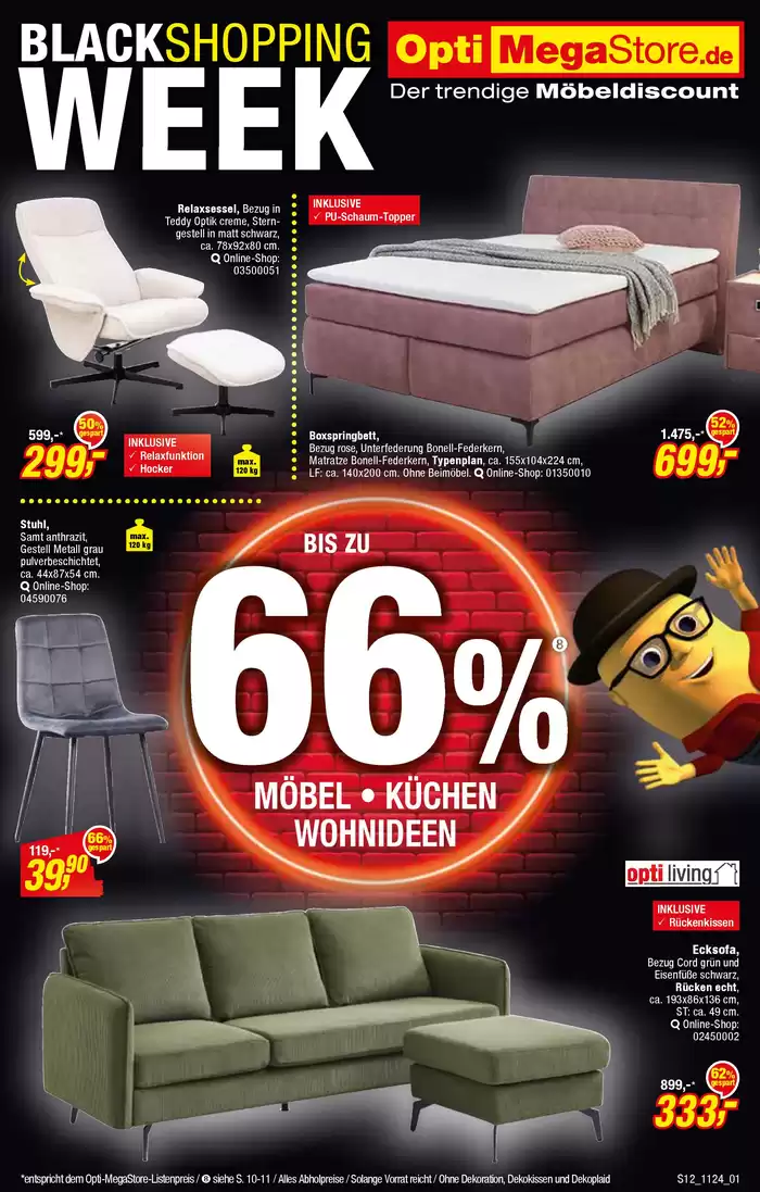 Opti Wohnwelt Katalog in Itzehoe | Top-Deals für alle Kunden | 15.11.2024 - 7.12.2024