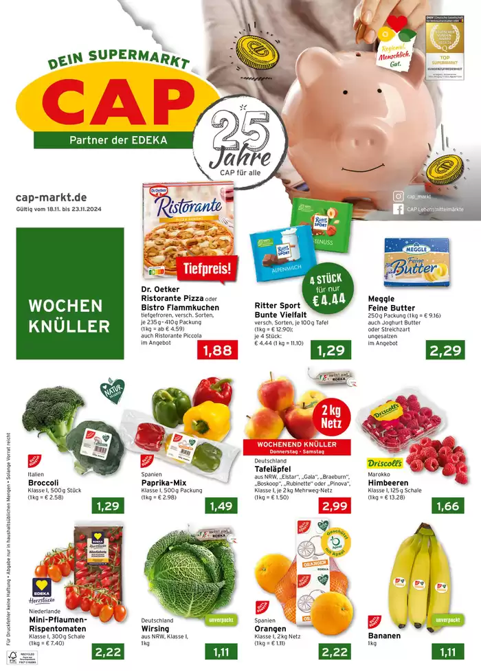 CAP Markt Katalog in Duisburg | Aktuelle Sonderaktionen | 18.11.2024 - 23.11.2024