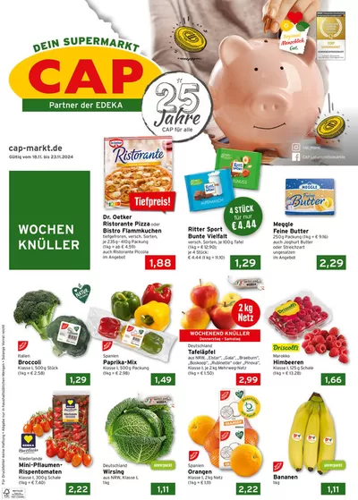 Angebote von Supermärkte in Dierdorf | Tolles Angebot für alle Kunden in CAP Markt | 18.11.2024 - 23.11.2024