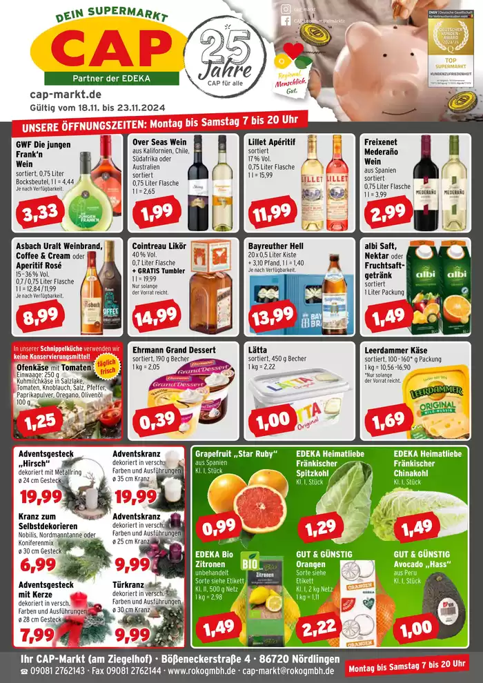 CAP Markt Katalog in Nördlingen | Unsere besten Deals für Sie | 18.11.2024 - 23.11.2024