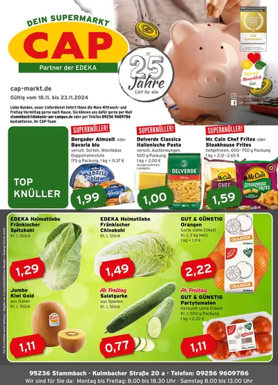 CAP Markt Katalog | Aktuelle Schnäppchen und Angebote | 18.11.2024 - 23.11.2024