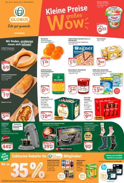 Globus Katalog in Gensingen | Tolles Angebot für alle Kunden | 17.11.2024 - 1.12.2024