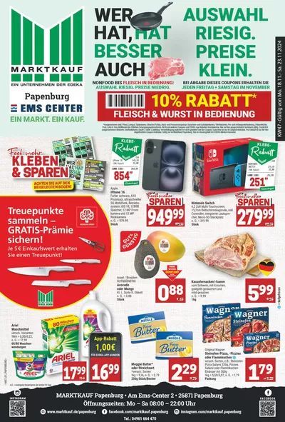 Marktkauf Katalog in Papenburg | Aktuelle Deals und Angebote | 17.11.2024 - 1.12.2024