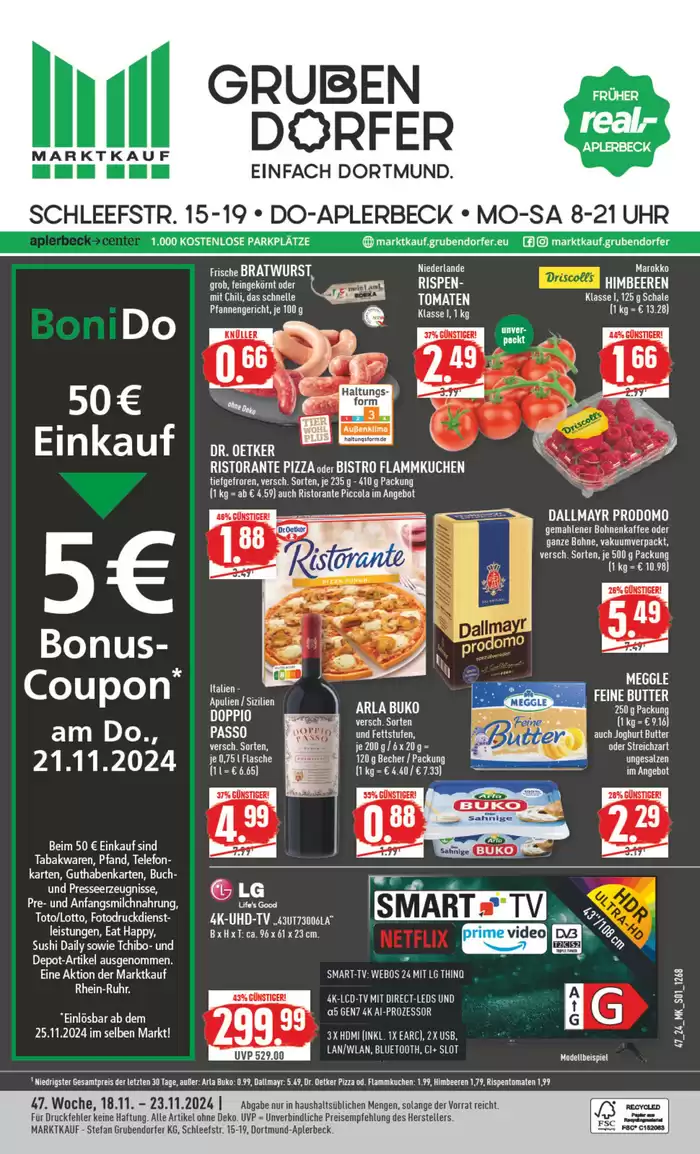 Marktkauf Katalog in Dortmund | Exklusive Deals für unsere Kunden | 17.11.2024 - 1.12.2024