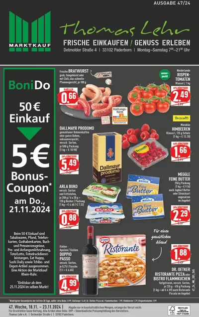 Marktkauf Katalog in Paderborn | Aktuelle Deals und Angebote | 17.11.2024 - 1.12.2024