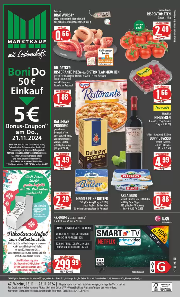 Marktkauf Katalog in Blomberg (Lippe) | Tolles Angebot für alle Kunden | 17.11.2024 - 1.12.2024