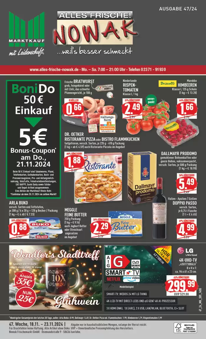 Marktkauf Katalog in Iserlohn | Tolles Angebot für Schnäppchenjäger | 17.11.2024 - 1.12.2024