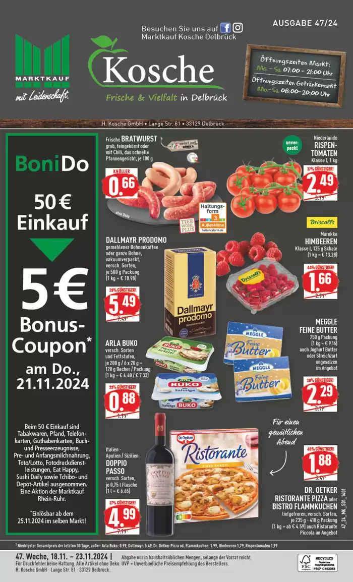 Marktkauf Katalog in Delbrück | Exklusive Deals und Schnäppchen | 17.11.2024 - 1.12.2024