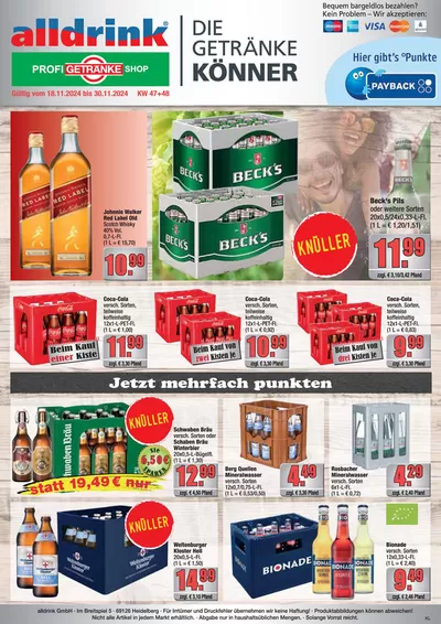 Profi Getränke Katalog in Dreieich | Aktuelle Deals und Angebote | 17.11.2024 - 30.11.2024