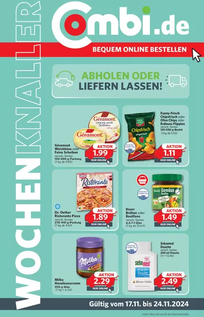 Combi Markt Katalog in Hille | NUR AUF COMBI.DE | 16.11.2024 - 24.11.2024