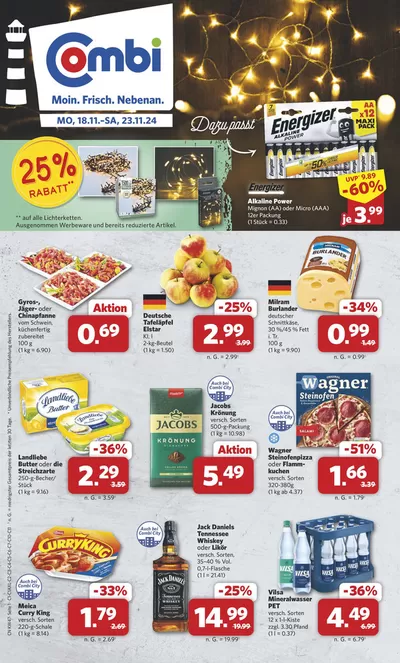 Angebote von Supermärkte in Melle | Große Auswahl an Angeboten in Combi Markt | 17.11.2024 - 23.11.2024