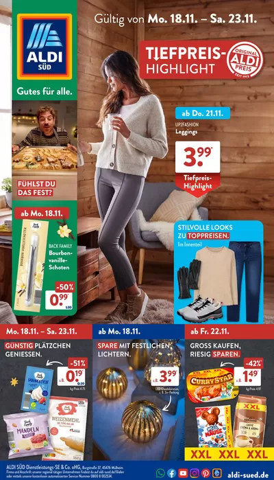 Aldi Süd Katalog in München | ALDI SÜD Prospekt: aktuelle Angebote | 18.11.2024 - 23.11.2024