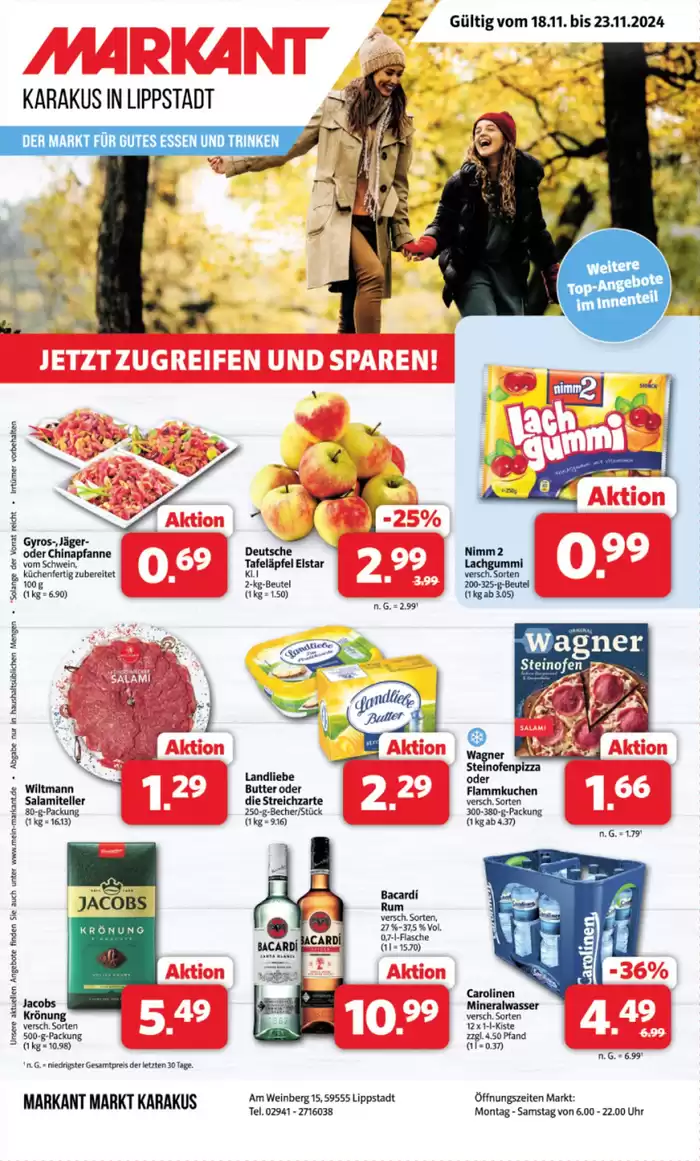 Markant Markt Katalog in Lippstadt | JETZT ZUGREIFEN UND SPAREN! | 17.11.2024 - 23.11.2024