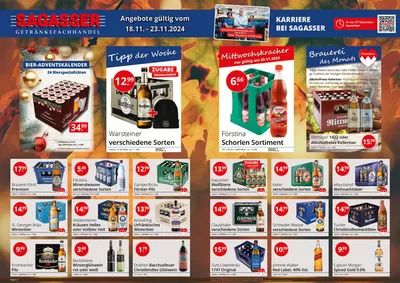 Angebote von Supermärkte in Erlangen | Tolles Angebot für alle Kunden in Sagasser | 18.11.2024 - 23.11.2024