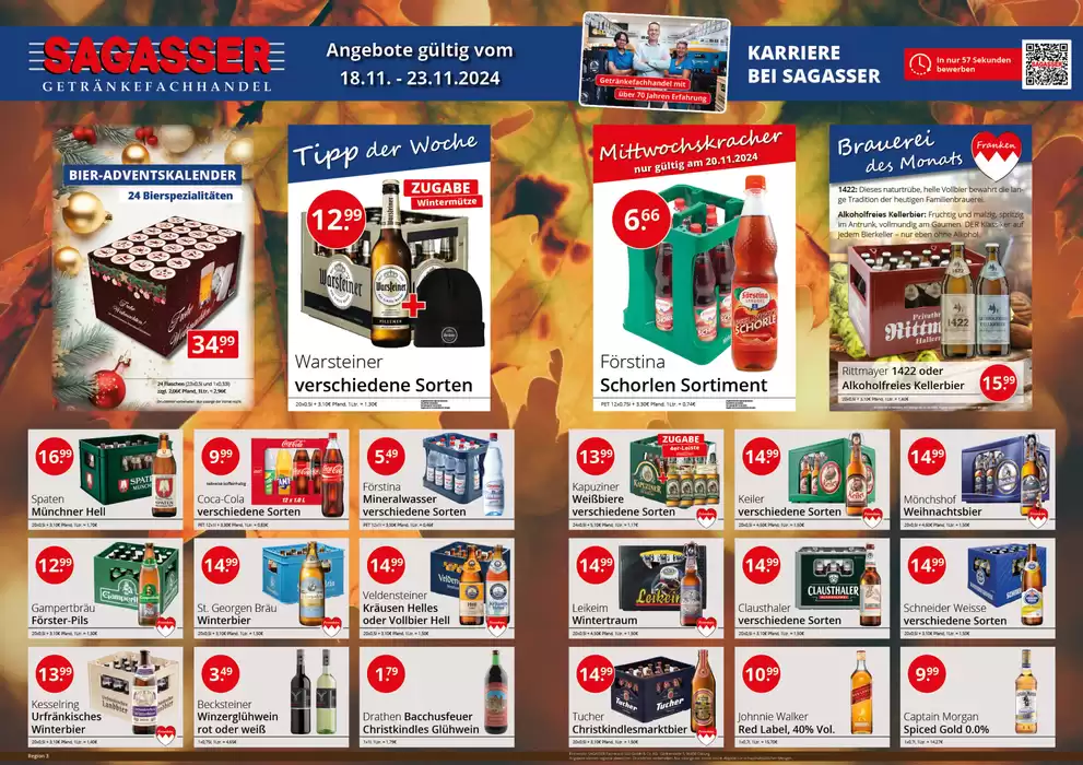 Sagasser Katalog in Bayreuth | Attraktive Angebote entdecken | 18.11.2024 - 23.11.2024