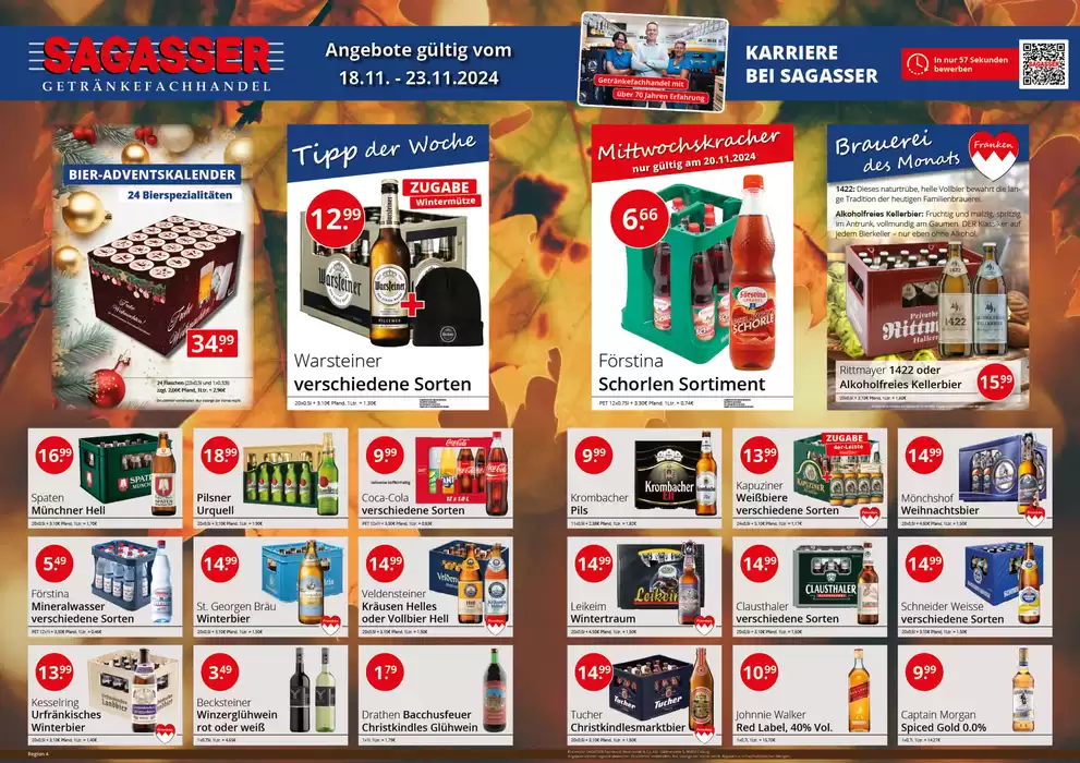 Sagasser Katalog in Sennfeld | Top-Angebote für alle Schnäppchenjäger | 18.11.2024 - 23.11.2024