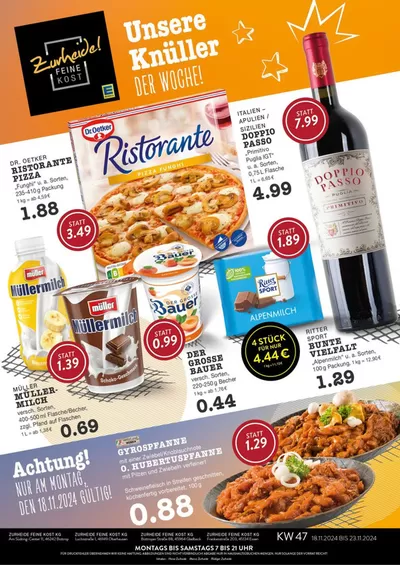 Edeka Zurheide Katalog in Essen | Wochenangebote EDEKA Oberhausen | 17.11.2024 - 1.12.2024