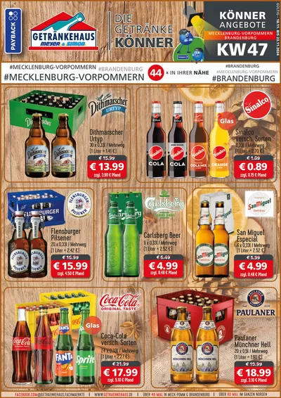 Angebote von Supermärkte in Minden | Aktuelle Deals und Angebote in Getränkehaus | 18.11.2024 - 23.11.2024