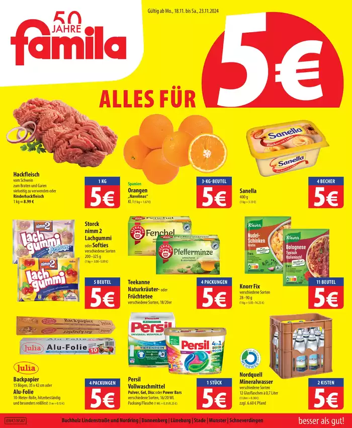 famila Katalog in Lüneburg | Attraktive Angebote entdecken | 17.11.2024 - 23.11.2024