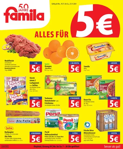 famila Katalog | Tolle Rabatte auf ausgewählte Produkte | 17.11.2024 - 23.11.2024